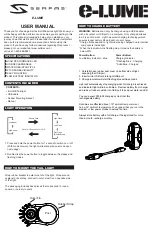 Serfas E-LUME Cosmo 60 User Manual предпросмотр