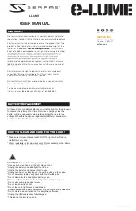 Preview for 2 page of Serfas E-LUME Cosmo 60 User Manual