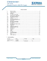 Preview for 2 page of Serma EVA4201 User Manual