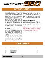 Preview for 2 page of Serpent 903004 Instruction Manual