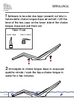 Preview for 3 page of Serralunga Aqua Lounger Quick Start Manual