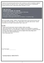 Preview for 2 page of Serta 304-601 Assembly Instructions And Warranty Information