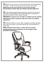 Preview for 14 page of Serta 304-601 Assembly Instructions And Warranty Information