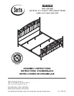 Serta B544KDB Assembly Instructions Manual предпросмотр