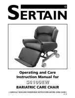 Preview for 1 page of Sertain S4100EW Operating And Care Instruction Manual