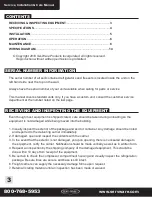 Preview for 4 page of SERV-WARE DD24-1-HC Service, Installation And Care Manual