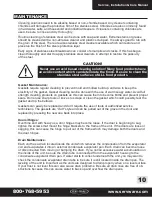 Preview for 11 page of SERV-WARE DD24-1-HC Service, Installation And Care Manual