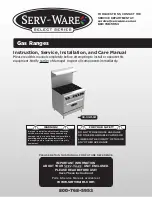 SERV-WARE Select Series Installation Instructions And Care preview