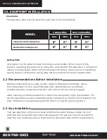 Preview for 8 page of SERV-WARE Select Series Installation Instructions And Care