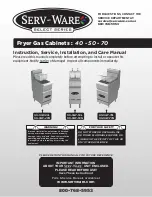 SERV-WARE SELECT SS-SGF-40L Service, Installation And Care Manual preview