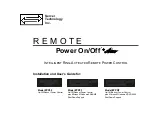 Preview for 1 page of Server Technology PP02 Power On/Off Installation And User Manual