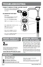 Предварительный просмотр 8 страницы Server Eco Pump BP-1/4 Manual