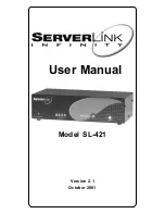 serverLink SL-421 User Manual preview