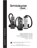 Preview for 1 page of ServiceMASTER Clean 15700 SVM Owner'S Manual