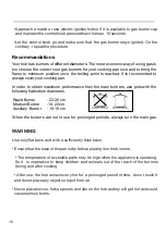 Предварительный просмотр 18 страницы SERVIS THG 46 VSS Operating And Installation Instructions