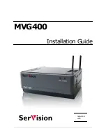 Preview for 1 page of SerVision MVG 400 Installation Manual