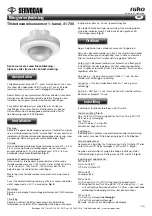 Preview for 1 page of Servodan 5703102207630 User Manual