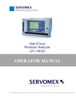Servomex NanoTrace DF-745SG Operator'S Manual preview