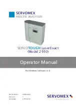 Servomex SERVOTOUGH LaserExact 2950 Operator'S Manual preview