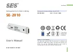 Предварительный просмотр 1 страницы SES SE-2010 User Manual