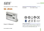 SES SE-2024 User Manual preview