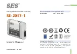 Предварительный просмотр 1 страницы SES SE-2057-1 User Manual