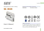 SES SE-3020 User Manual preview