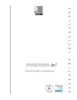 Sesamo PROSWING Operating Instructions Manual предпросмотр