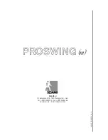 Preview for 43 page of Sesamo PROSWING Operating Instructions Manual