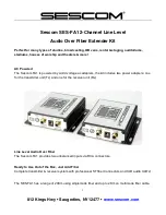 Предварительный просмотр 2 страницы sescom SES-FA1 User Manual