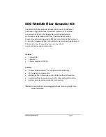 Предварительный просмотр 2 страницы sescom SES-FA16UB User Manual