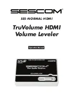 sescom SES-NORMAL-HDMI Operation Manual предпросмотр