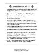 Предварительный просмотр 4 страницы sescom SES-NORMALIZE-IT Operation Manual