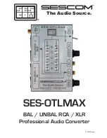 sescom SES-OTLMAX BAL Quick Manual предпросмотр