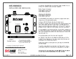 Preview for 1 page of Setcom MS-900MAX Installation And User Manual