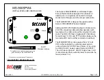 Setcom MS-900SPW4 Installation And User Manual preview