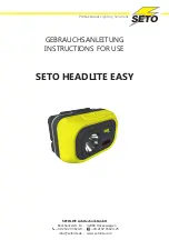 Preview for 1 page of Seto HEADLITE EASY Instructions For Use Manual