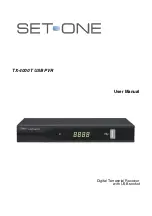 SetOne Titan TX-4000T USB PVR User Manual preview