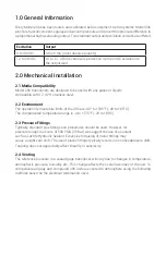 Preview for 2 page of Setra Systems 206 Operating Instructions Manual