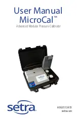 Предварительный просмотр 1 страницы Setra Systems MicroCal User Manual