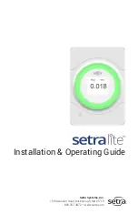 Setra Systems setralite Installation & Operating Manual preview