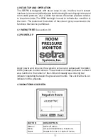 Предварительный просмотр 13 страницы Setra Systems SRPM Installation And Operating Manual