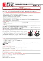 Preview for 3 page of SEVEN BASS DESIGN Hybrid Series Assembly Instructions And User'S Manual