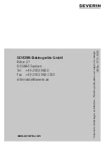 Preview for 64 page of SEVERIN 0141000 Instructions For Use Manual