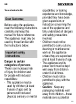 Preview for 15 page of SEVERIN 3477000 Instructions For Use Manual