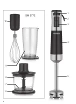 Предварительный просмотр 2 страницы SEVERIN 3771000 Instructions For Use Manual