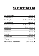 SEVERIN 6112.0000 Instructions For Use Manual preview