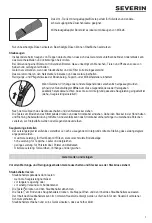 Preview for 7 page of SEVERIN 7089000 Instructions For Use Manual