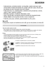 Preview for 33 page of SEVERIN 7089000 Instructions For Use Manual