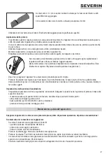 Preview for 41 page of SEVERIN 7089000 Instructions For Use Manual